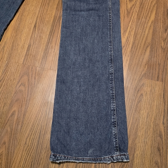 Diesel Womens Vintage Mid-Rise Pin Tuck Flare Jeans Size 30 Y2K Paneled Workwear - Picture 13 of 14